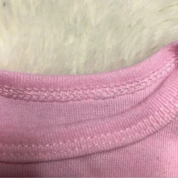 Juicy Couture Diaper Shirt  Onesie Pink Heart / Floral Size 0-3 Months - Picture 5 of 16